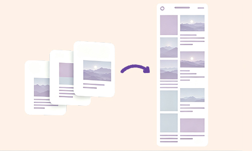 Merge Images into Long Image